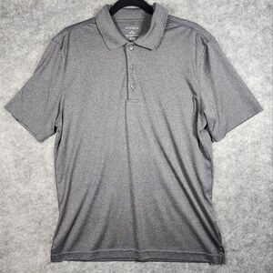 George Soft Lightweight Dark Gray Short Sleeve Polo Size Medium